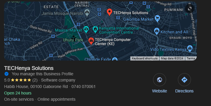Optimizing a Google Business Profile for local SEO.