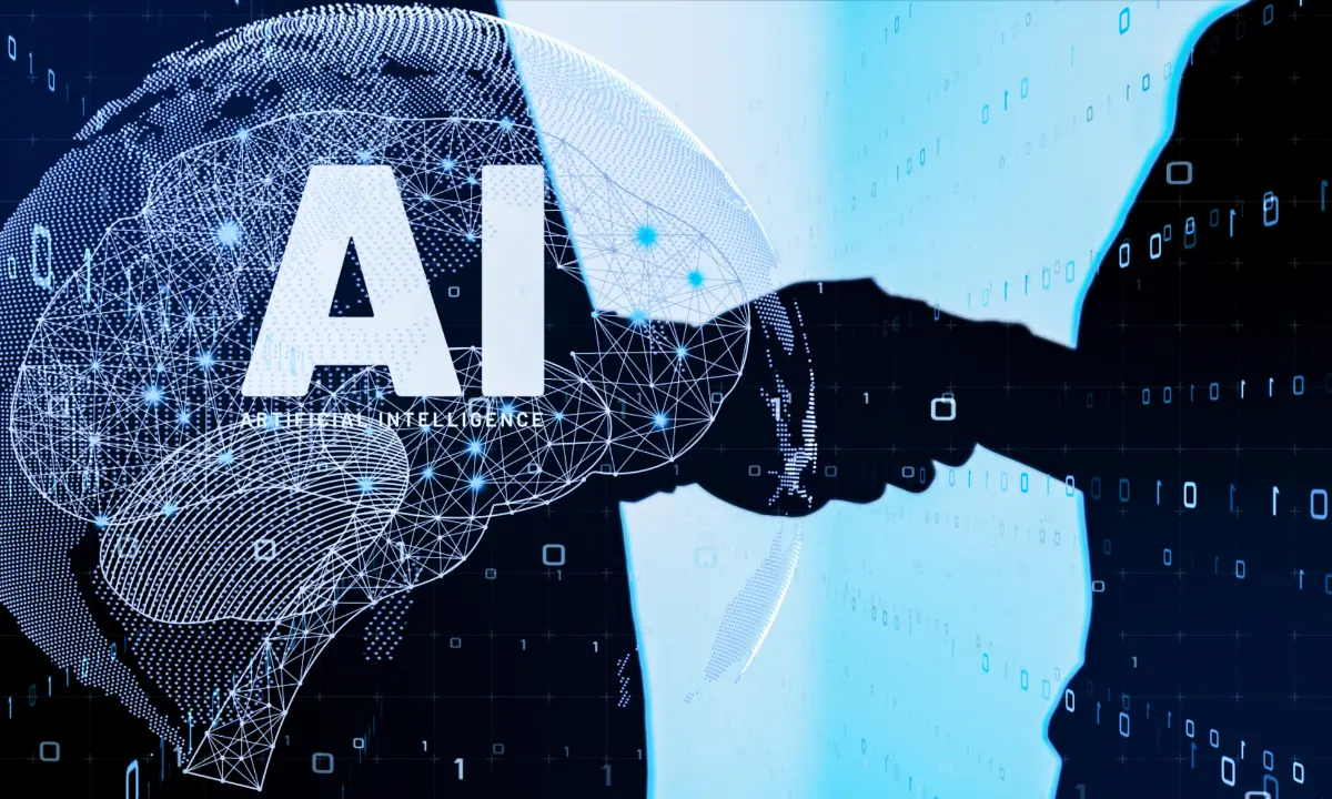 The collaboration between humans and AI in SEO and marketing.