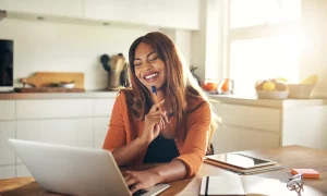 Woman Working Online - TECHenya Solutions