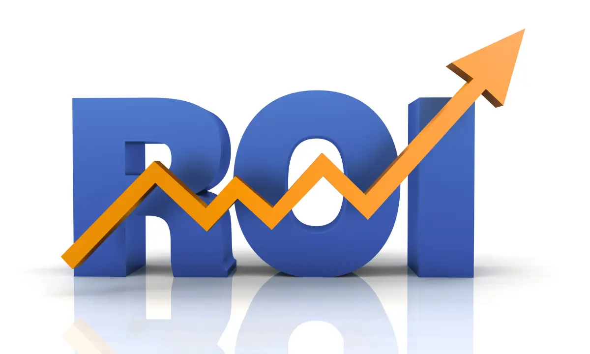A visual representation of Return on Investment (ROI), a key metric for SME automation in Kenya.